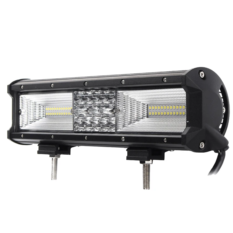 12 Pollici 840W Flood Led Work Light Bar Combo Driving Lamps Impermeabile 68Led Work Light 6000K Per Suv Atv Offroad