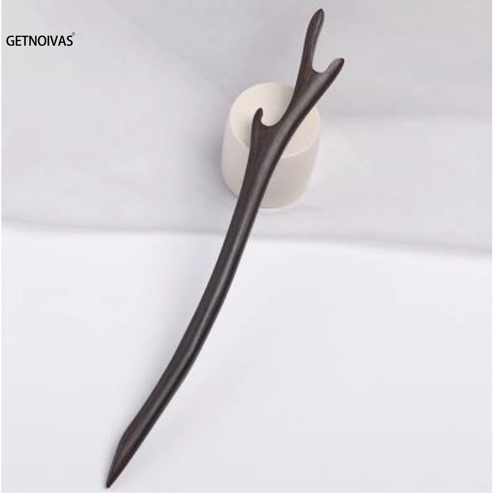 Vintage Black Wood Bridal Hair Sticks For Women Hair Ornaments Ethnic Wooden Pins Clips Head Jewelry Accessories hair stick