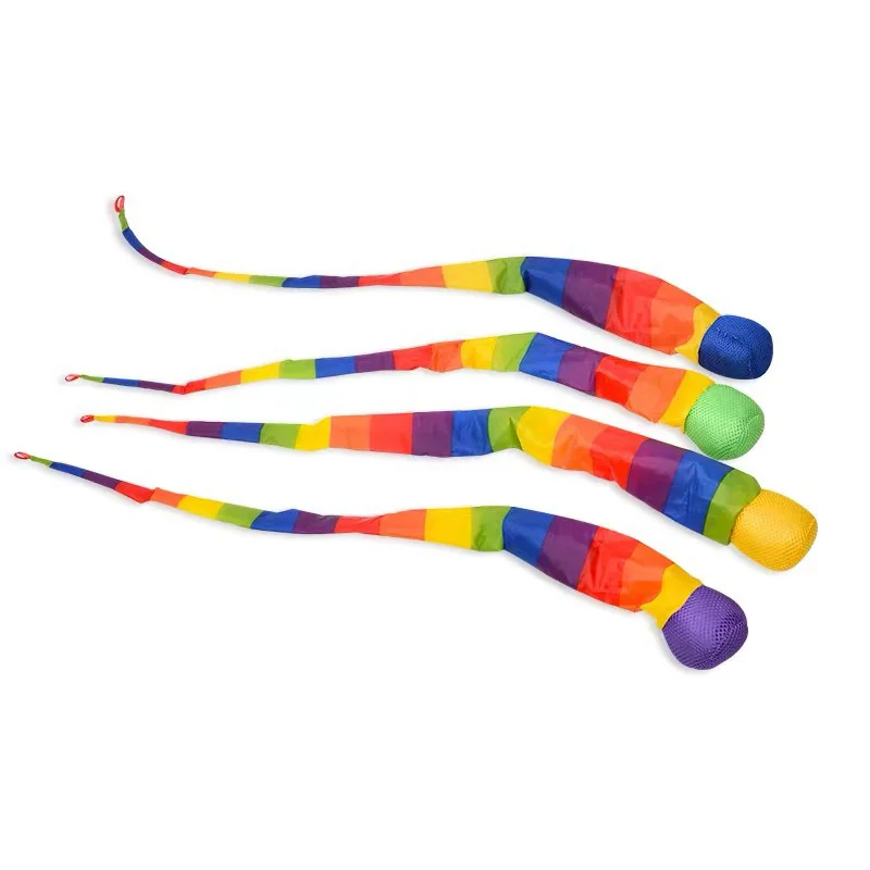 Children's Parent-child Interaction Hand Throwing Ribbon Rainbow Ball Outdoor Toys Sports Meteor Planet Sandbag Sensory Training 5