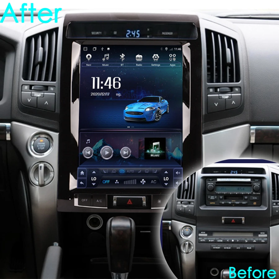 Головное устройство Tesla для Toyota Land Cruiser 12 1 200 дюйма Android GPS-навигация |