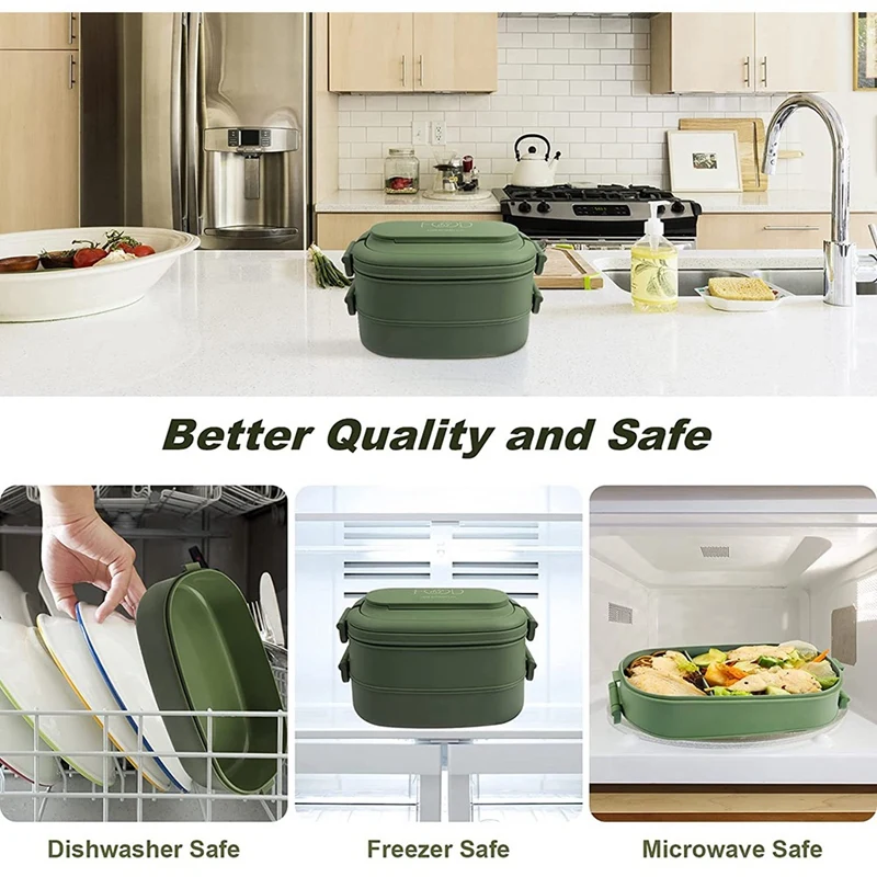 Lunch Box Leakproof Bento Box Kids Adults Cutlery Set Bento Boxes Kid Men Women Adults Working Schools