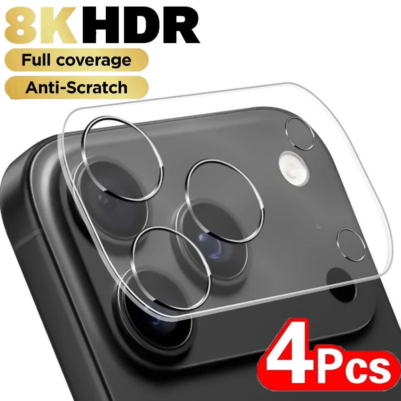1-4PCS Camera Lens Protector for iPhone 17 Pro Max Lens Protective Glass for iPhone Air 17 16 15 14 Pro Max Plus Tempered Glass 2