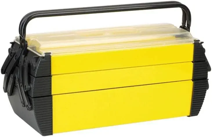 Tool Box with Wheels ? Stackable 3-in-1 Tool Chest Foldable Comfort Handle an 5