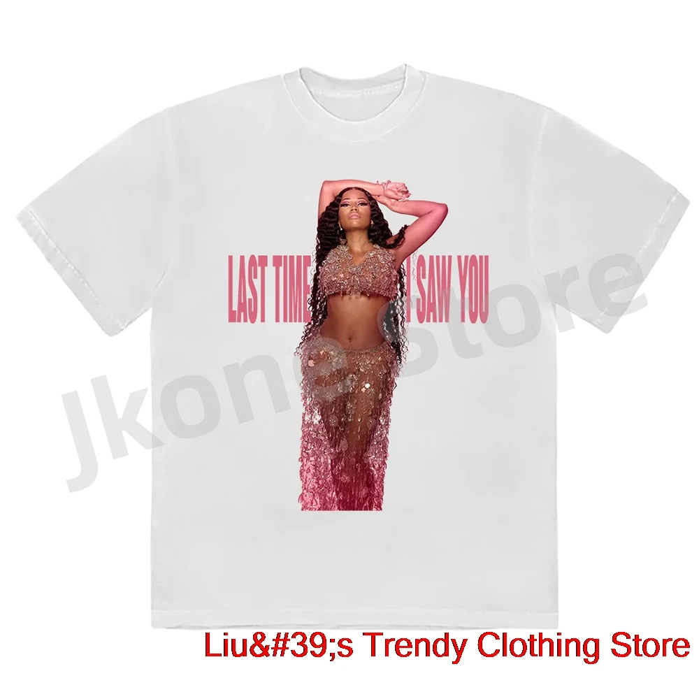 

Nicki Minaj футболки Ltisy Обложка футболка в последний раз я тебя видел альбом Merch печать унисекс модный смешной Повседневный Топ с коротким рукавом