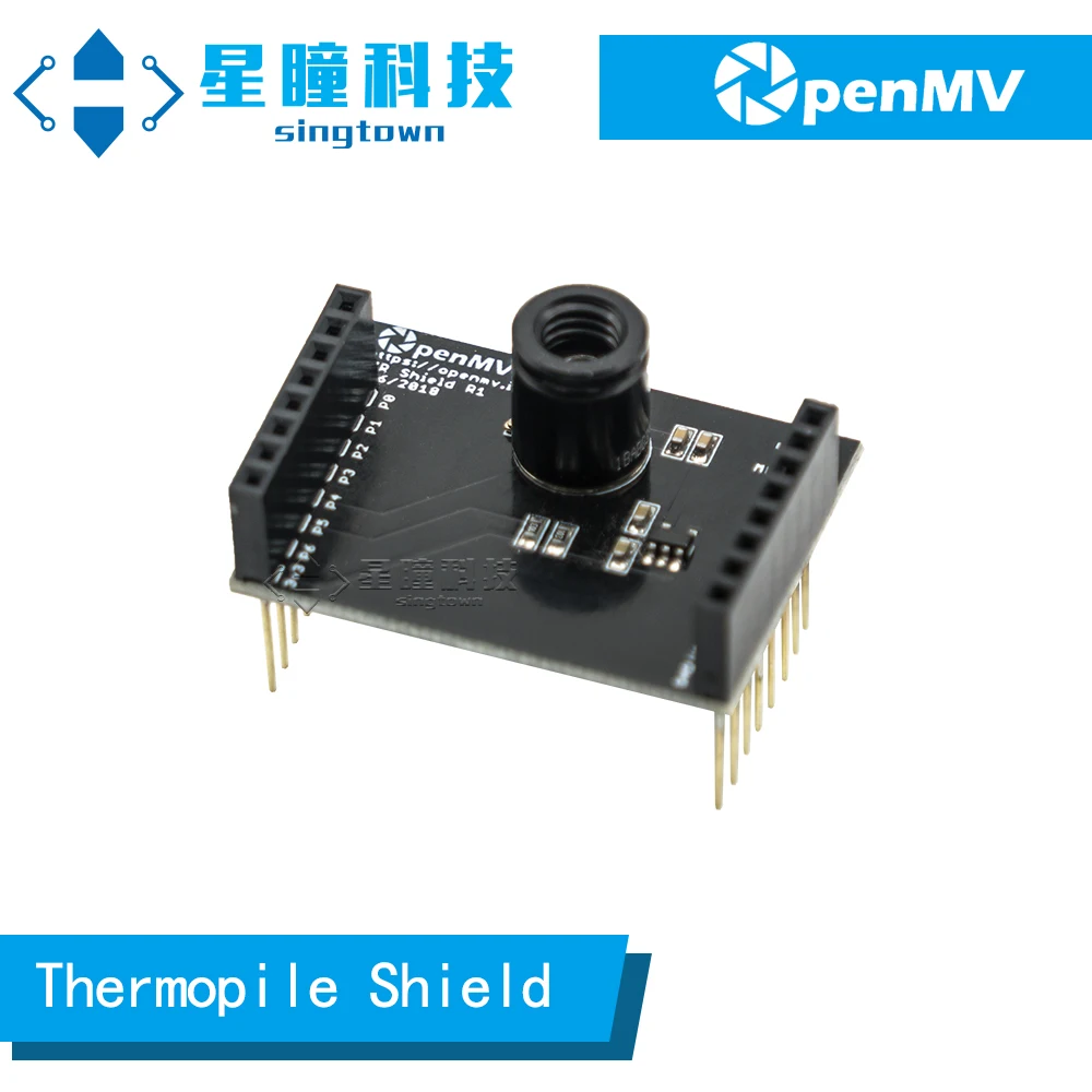 SingTown OpenMV Thermopile Shield Genuine-MLX90621 Infrared Thermal Imaging 16x4 Resolution Apply to OpenMV4 3 Cam H7 Plus M7