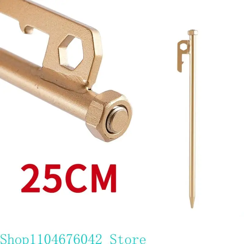 Compact Tent Pegs 25/30cm Outdoor High Strength Stainless Steel Tent Nails Camping Spike Canopy Peg Camp Stake