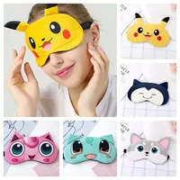 Pokemon Cute Eye Sleeping Cover Sleep Mask Pikachu Figure Night Dream Mask Bandage Sort Blindfold For Men Women Relax Health Nap