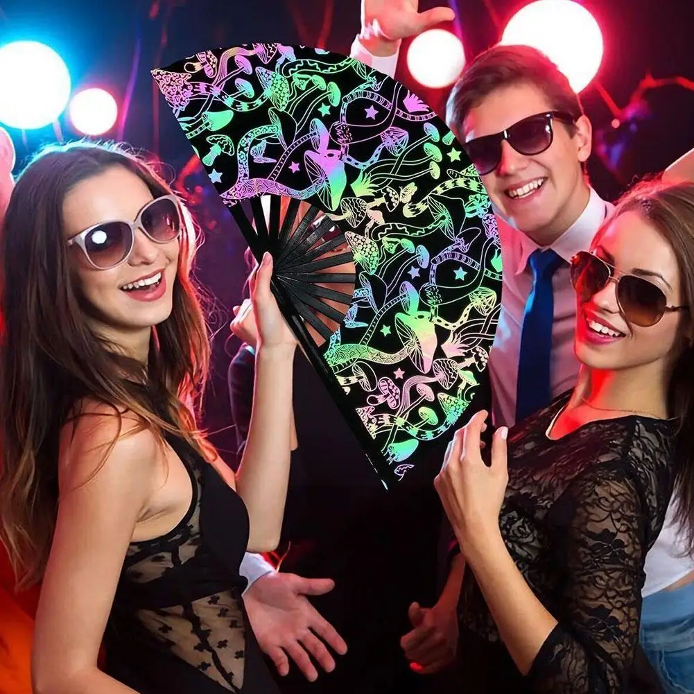 Best Gift for a Raver: Why This 34cm Chinese Folding Rainbow Skull Fan Is  the Ultimate Choice