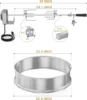 Stainless Steel Rotisserie Ring Kit for Weber 22 Inch Charcoal Kettle and Other Similar Grills 4