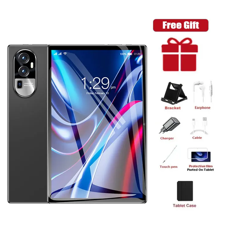 thumbnail image 1 of 2024 versión Global Pad 15pro tabletas 10,1 pulgadas Android 13 Snapdragon 888 16GB RAM 1TB ROM 8000mAh batería SIM 5G WiFi Tablet PC, 1 of 5