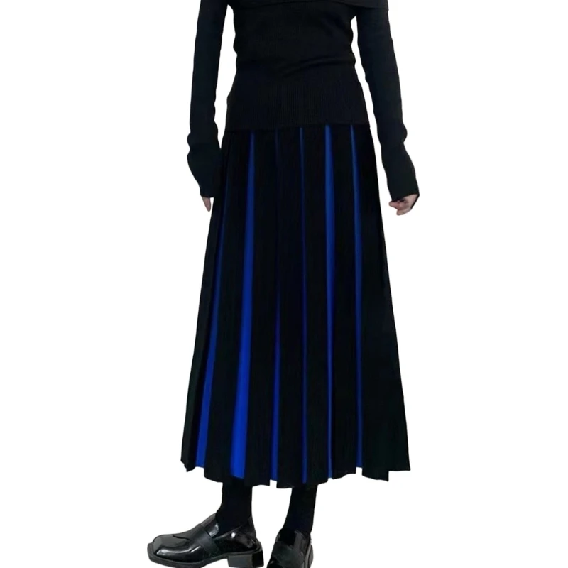  ź  㸮 Colorblock Pleated ÷ a  ̵  Ʈ ĿƮ 
