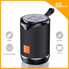 

Small mini wireless bluetooth compatible speaker portable FM radio TF AUX USB speaker subwoofer music column altavoz