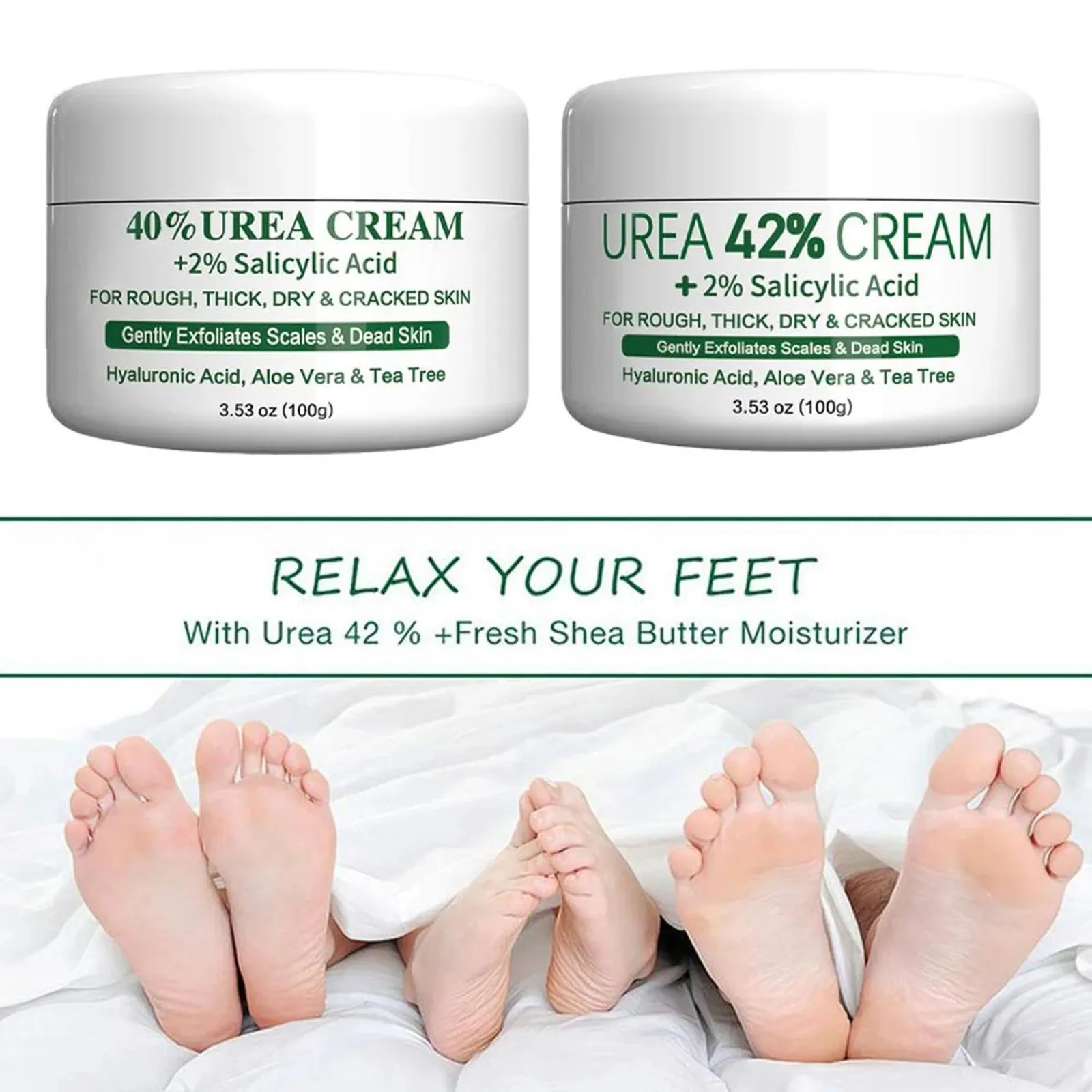 Urea Plus Salicylic Moisturizing For Dry And Cracked Heels Feet Knees Elbows Hands Feet Dead Skin Cuticle Callus Remover Cuticle skin care products