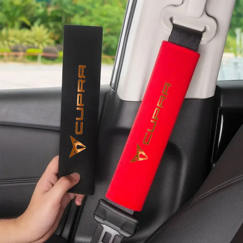 Protezione in pelle per cintura di sicurezza auto, 2 pezzi, per Seat Cupra Ateca Born Leon IBIZA Raval Formentor Terramar