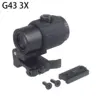Tactical 3X Magnifier Unity Fast Mount 2.26 Inch Optics Riser For G33 G43 G45 Scope 551 552 553 558 Holographic Red Dot Sight 5