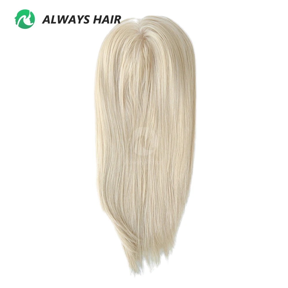 Toppers de cabello humano liso Natural para mujer, tupé de 7x8 pulgadas, Topper de cabello Remy chino, 16 