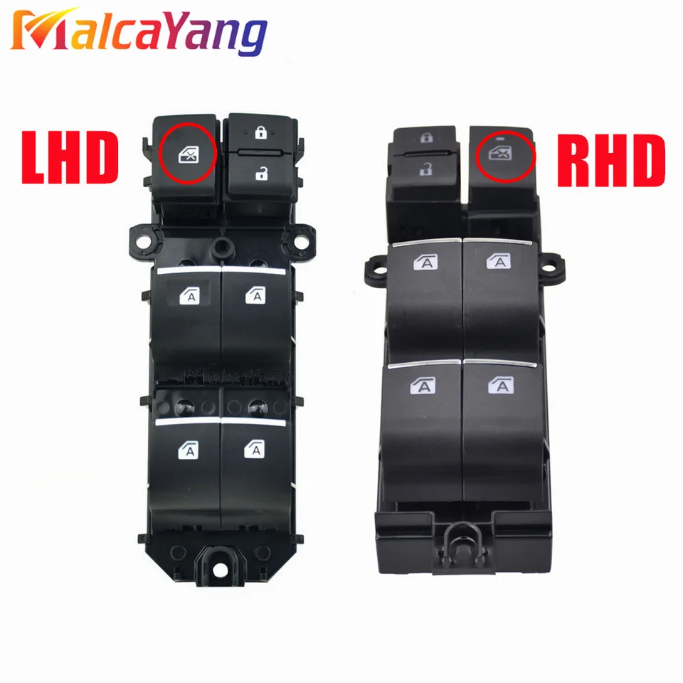 Set Interruttori Alzacristalli Elettrici LED Per Toyota RAV4 2019-2021 E CHR 2016-2020 – Lato Guida Sinistra