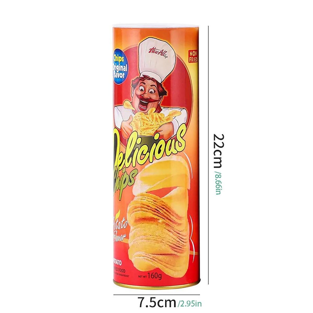 The Potato Chip Snake Stage Magic Tricks Snake Toy April Fool Day Halloween Party Jokes in A Can Gag Gift Scary Fries Fun Toys