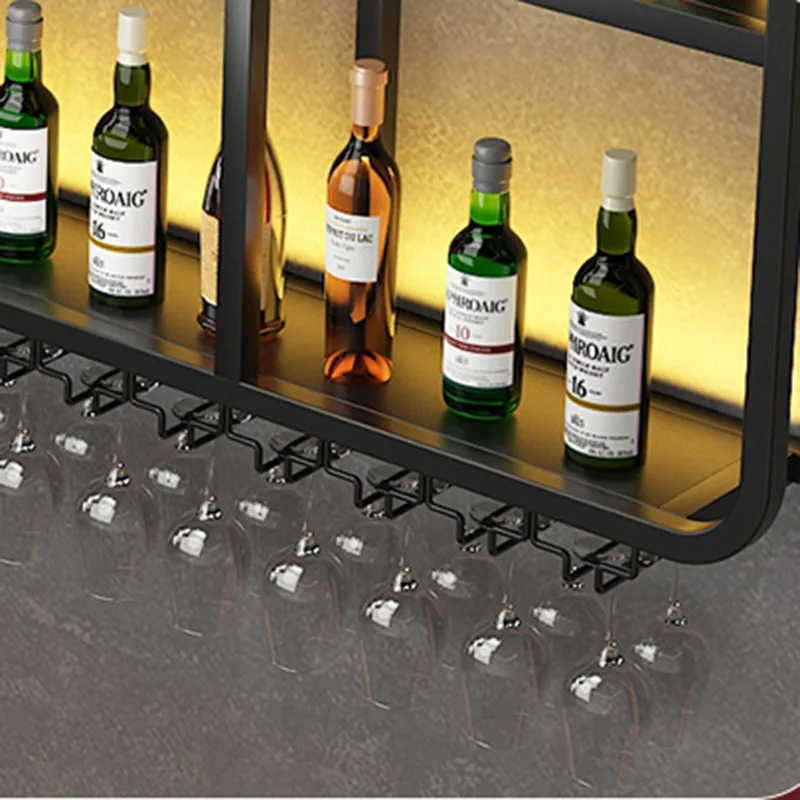 Wine Shelf Rack Living Room Bar Cart Commercial Led Floating Mini Wall Liquors Mounted Display Cabinet Tiki Outdoor Furniture La