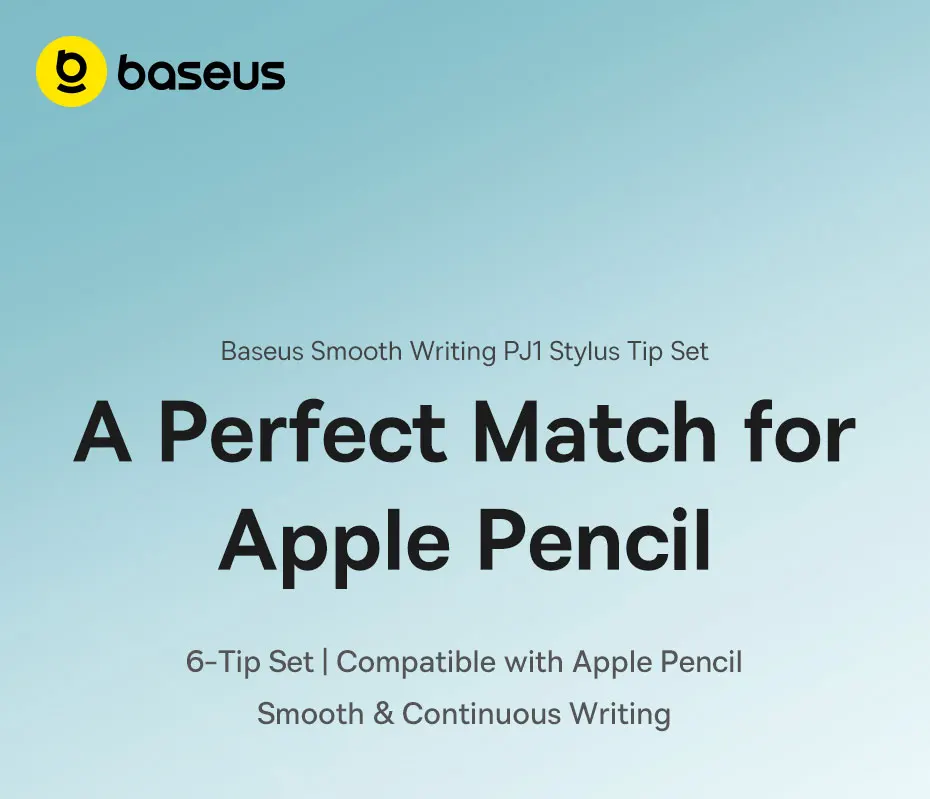 Baseus 6-Pack Replacement Tips for Apple Pencil Stylus