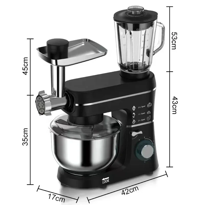 1400W 10L 5 in 1 Meat Mincer Grinder Blender Kitchen Machine Stand Mixer Stand