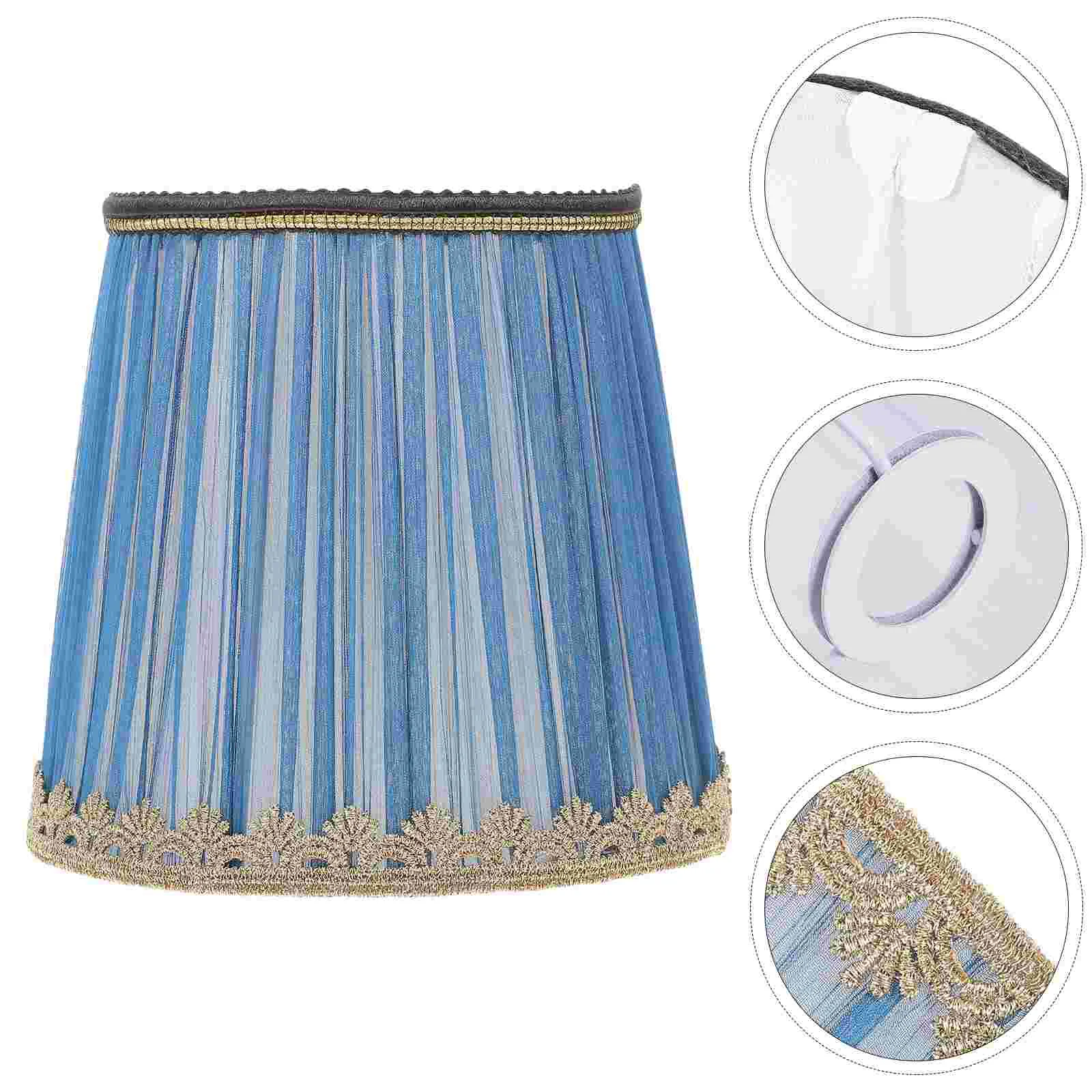 

English title: Osaladi Lamp Shades Lamp Cover Small Lamp Shade Royal Bell Fabric Lampshade Table Lamp Floor Light Table