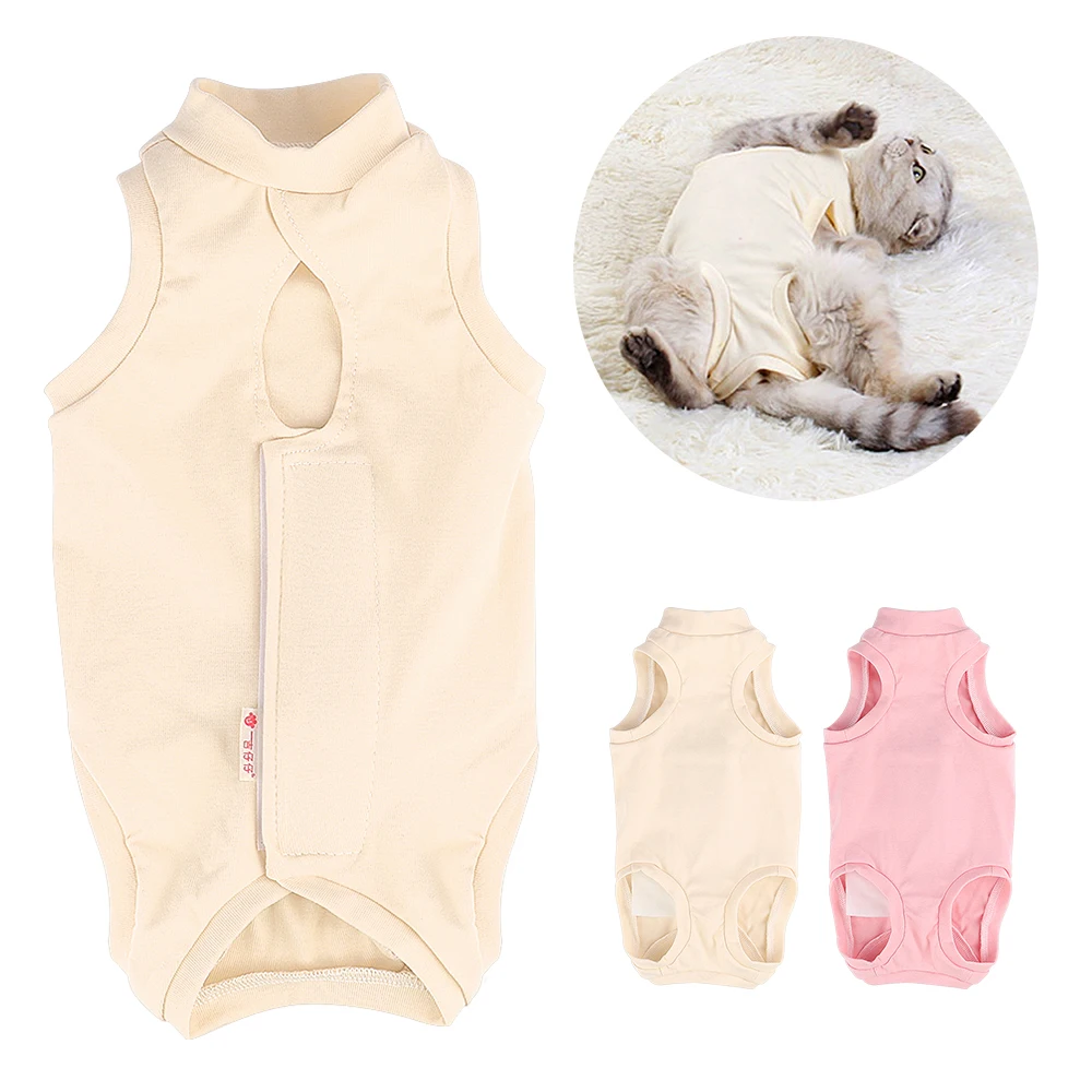 

Cat Sterilization Suit Anti-licking Small Dog Cats Surgery Recovery Clothing Puppy Kitten Weaning Vest Jumpsuit Pet Care Clothes