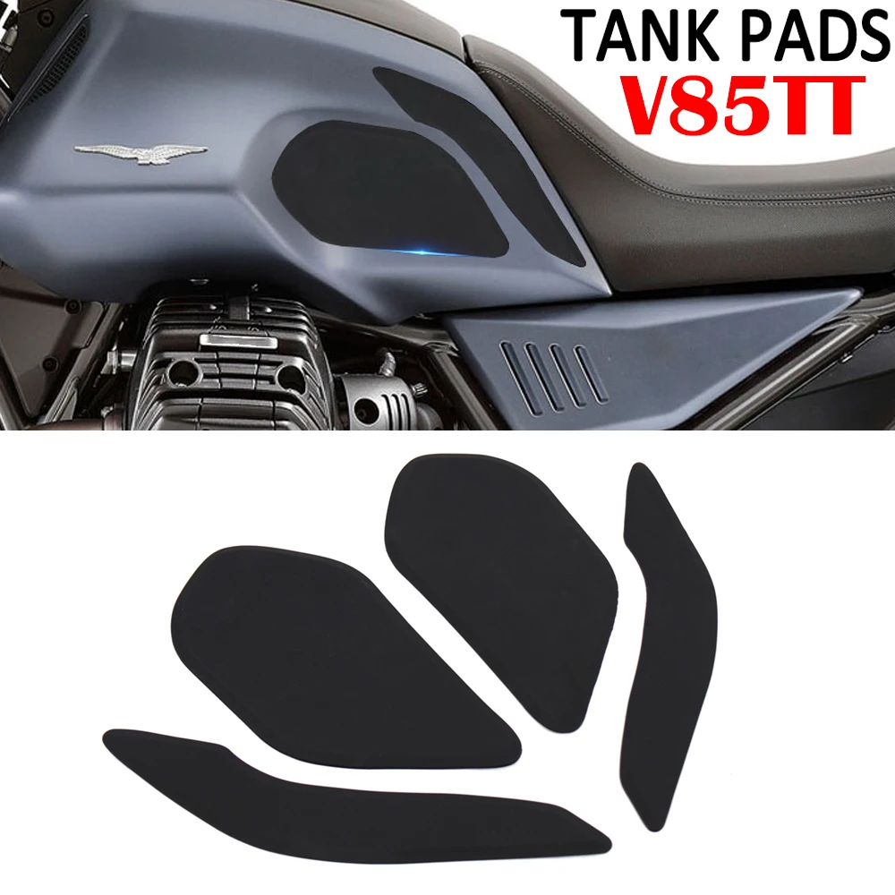 Motorcycle Fuel Gas Tank Pad Anti Slip Protector Stickers Knee Grip Side Decals For Moto Guzzi V85TT V85 TT 2019 2020 2021