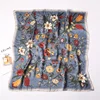 Luxury New Printed Scarves Women's Silk Scarf Spring and Summer Floral Decorations Small Neckties Hairbands Bags Wholesale 3