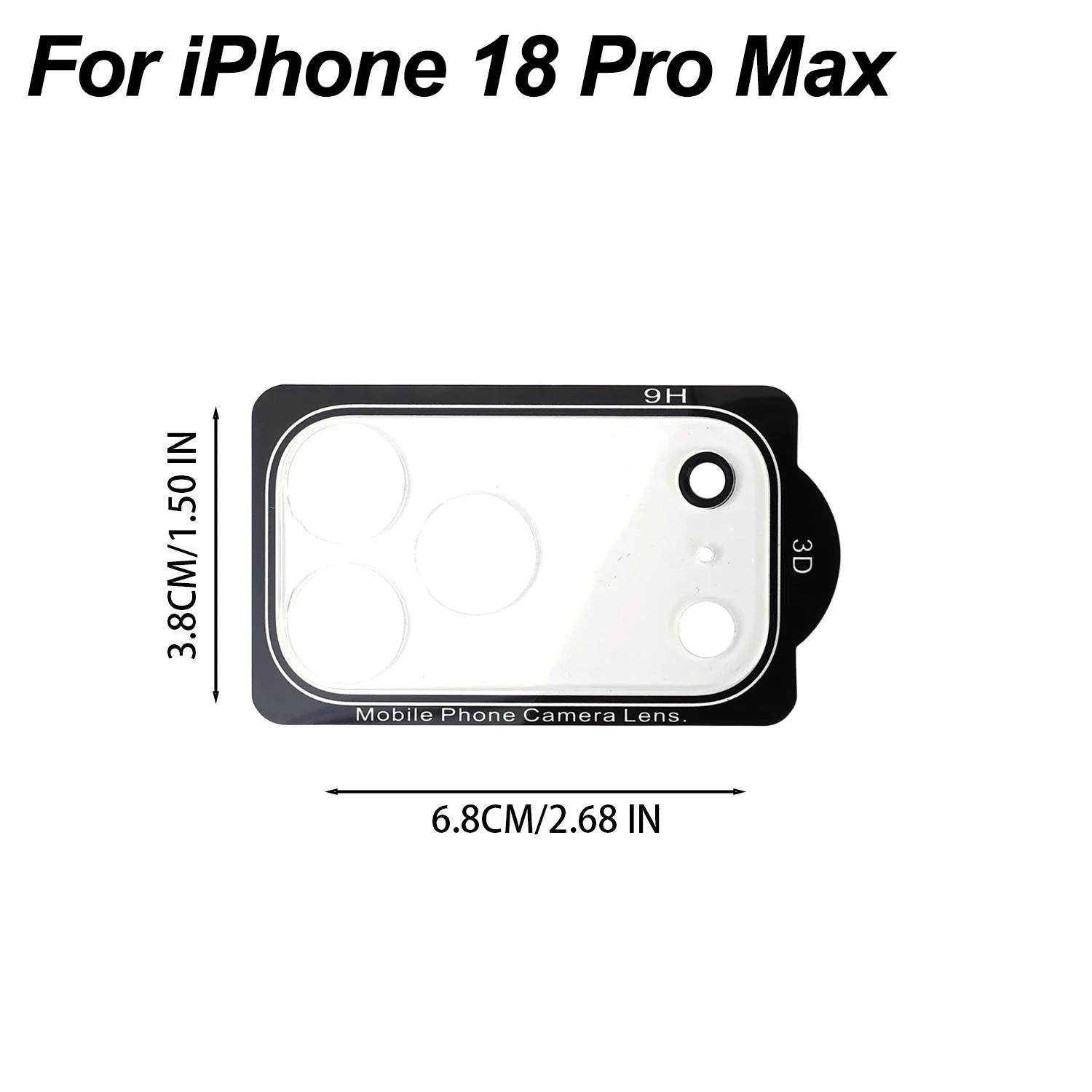 Ultra Clear HD Camera Protective Tempered Glass Lens Cover - 1-5 Pack