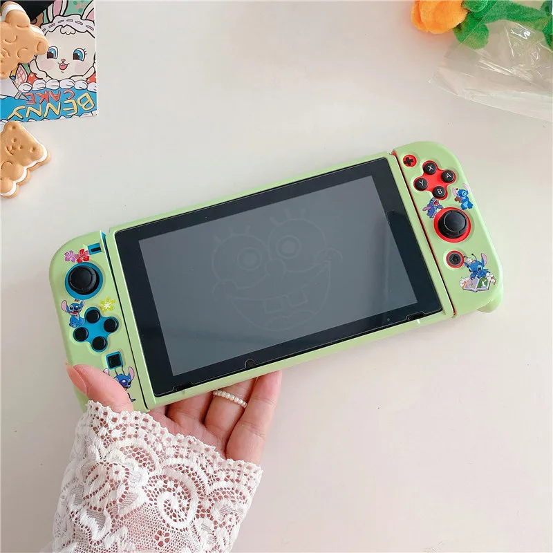 Disney Stitch Silicone Game Console Protective Case for Nintendo Switch  Oled Cute Animation Split Soft Shell for NS Accessories - AliExpress