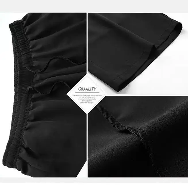 45-220kg Man Sexy Open Crotch Pants Hidden Zippers Casual Cropped Shorts Thin Crotchless Sweatpants Erotic Beach Clubwear 5