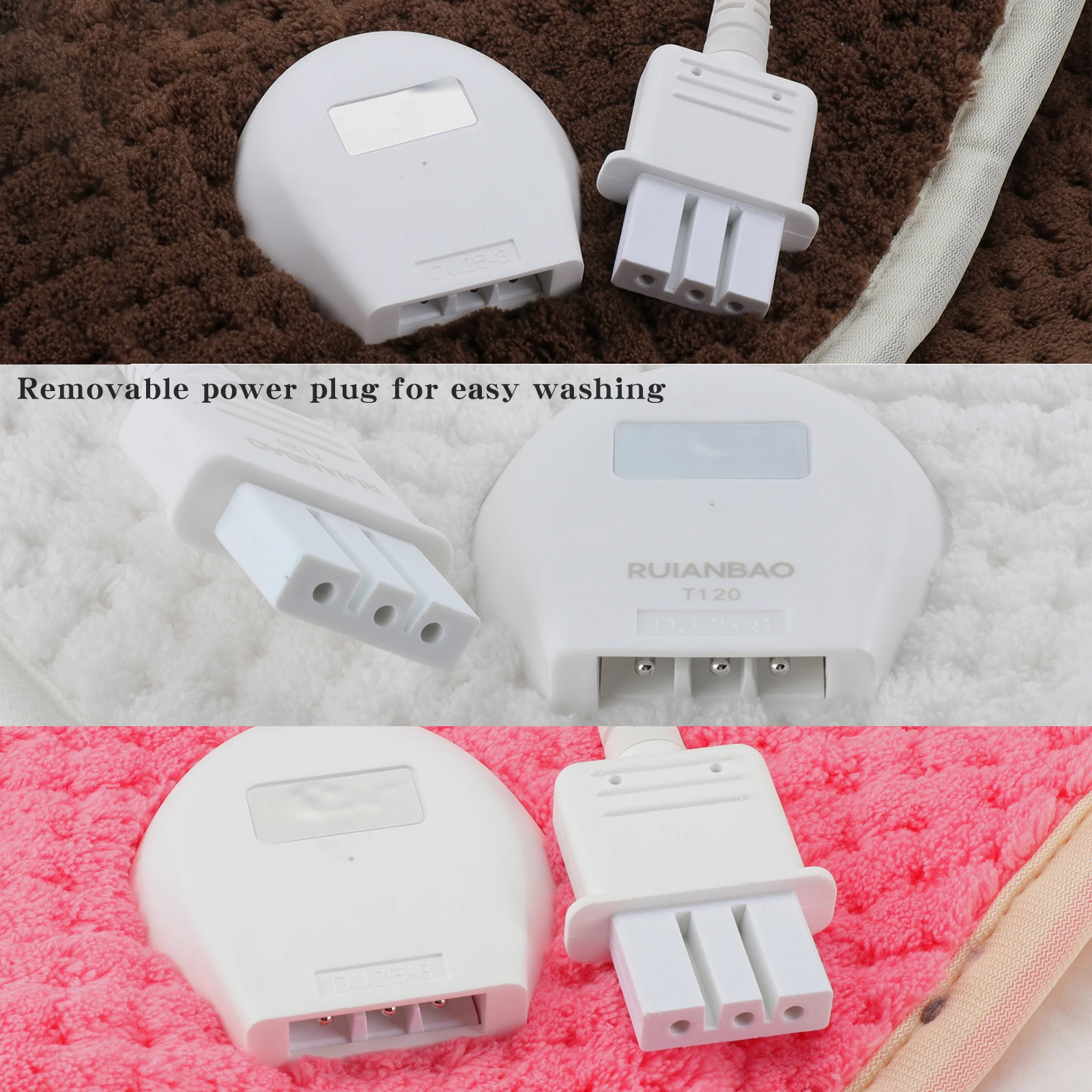 Rainbow RUIANBAO 150*80cm Thickened Flannel Electric Blanket Pad Heating Bed Mat Body Warmer CE Certification 230V EU Plug