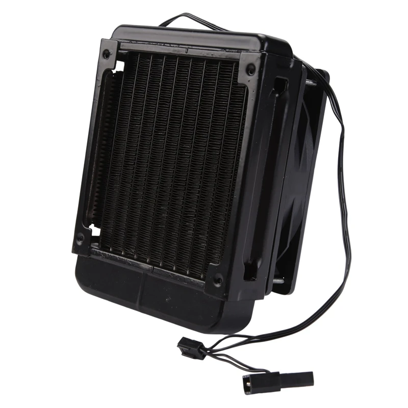 수냉 CPU 쿨러 열 교환기 라디에이터, PC 컴퓨터용 팬 포함, LED 수냉 시스템, 120mm, 10 파이프