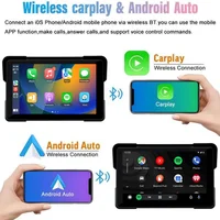 Jansite 5/7 inch Carplay Motorcycle DVR Navigation GPS Wireless CarPlay Android Auto IPX7 Display Screen Portable Moto Monitor - Image 2