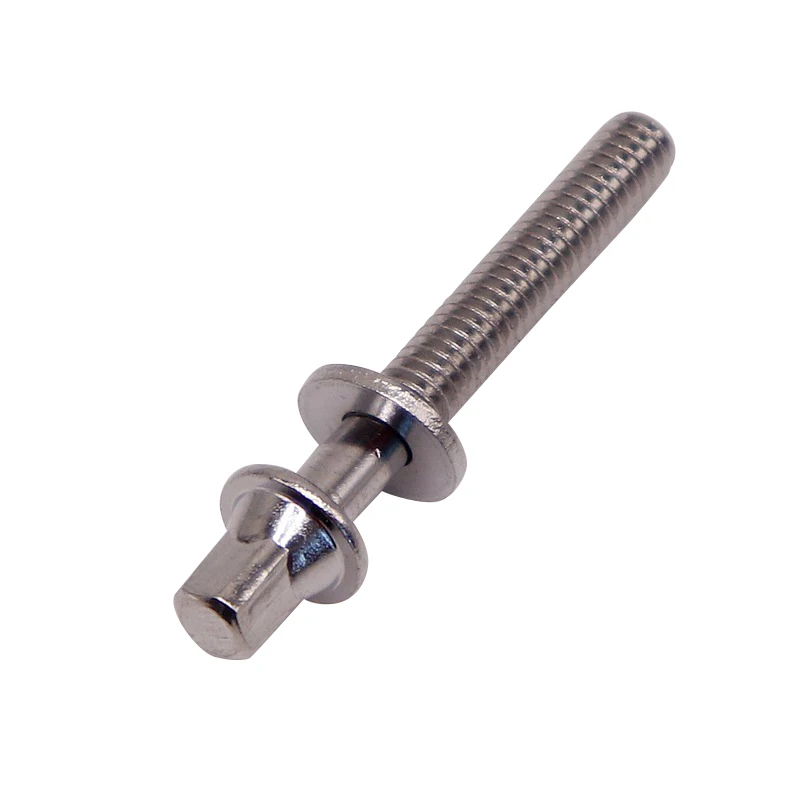 M6 common use standard outer square head bolts drum bolts silver drum screws 40mm 45mm 50mm 55mm length 6 pieces 1 lot Drum Screws