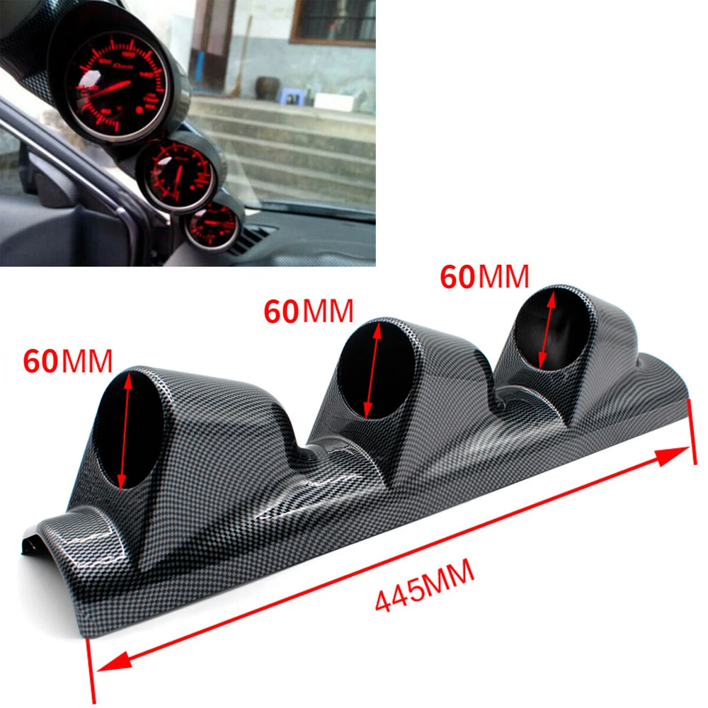 Universal 52mm 2 Gauge Pod - Dual Gauge Dash Mount Holder For Boost, Oil Temp, Water Temp & More 5 thumbnail image