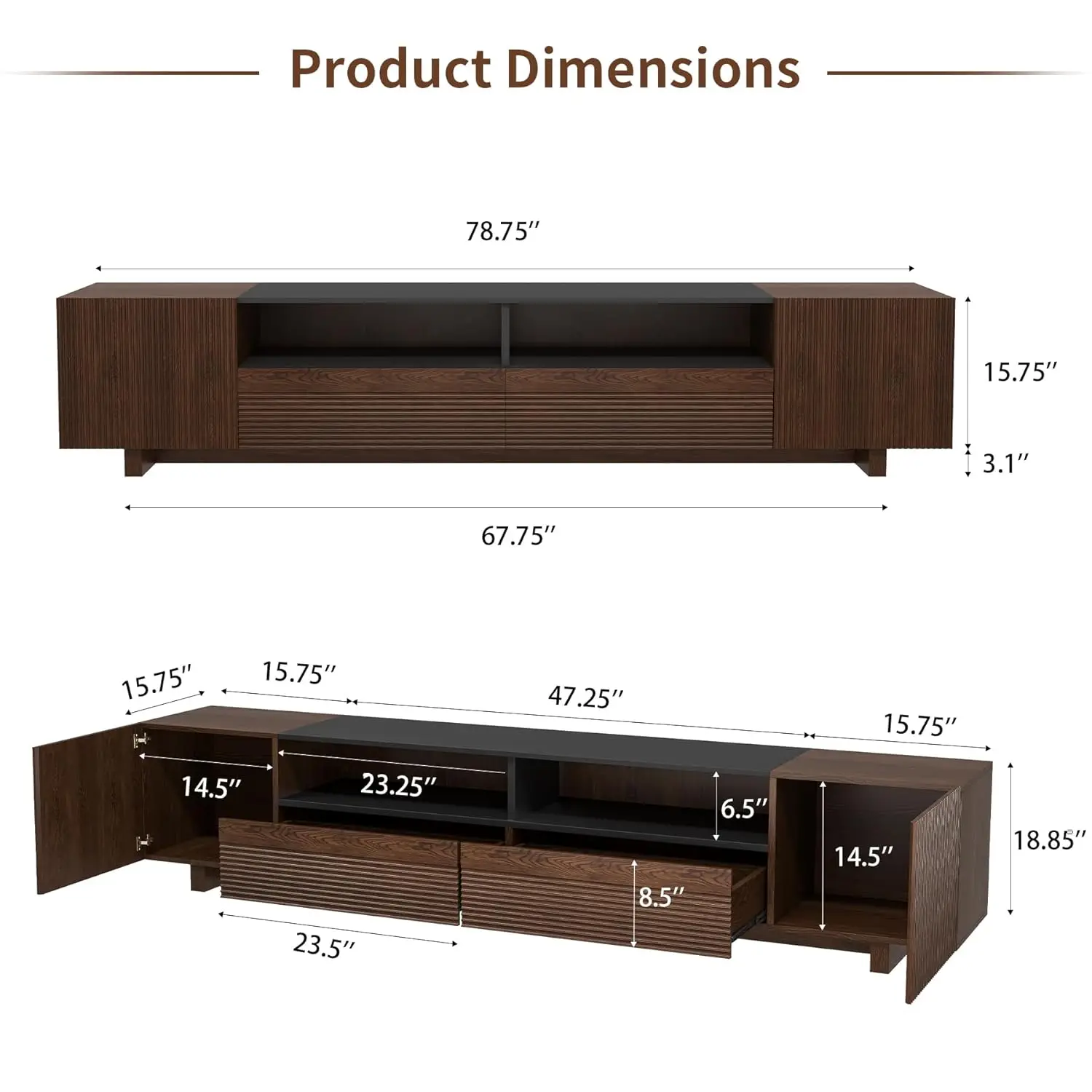 Wood TV Stand 2