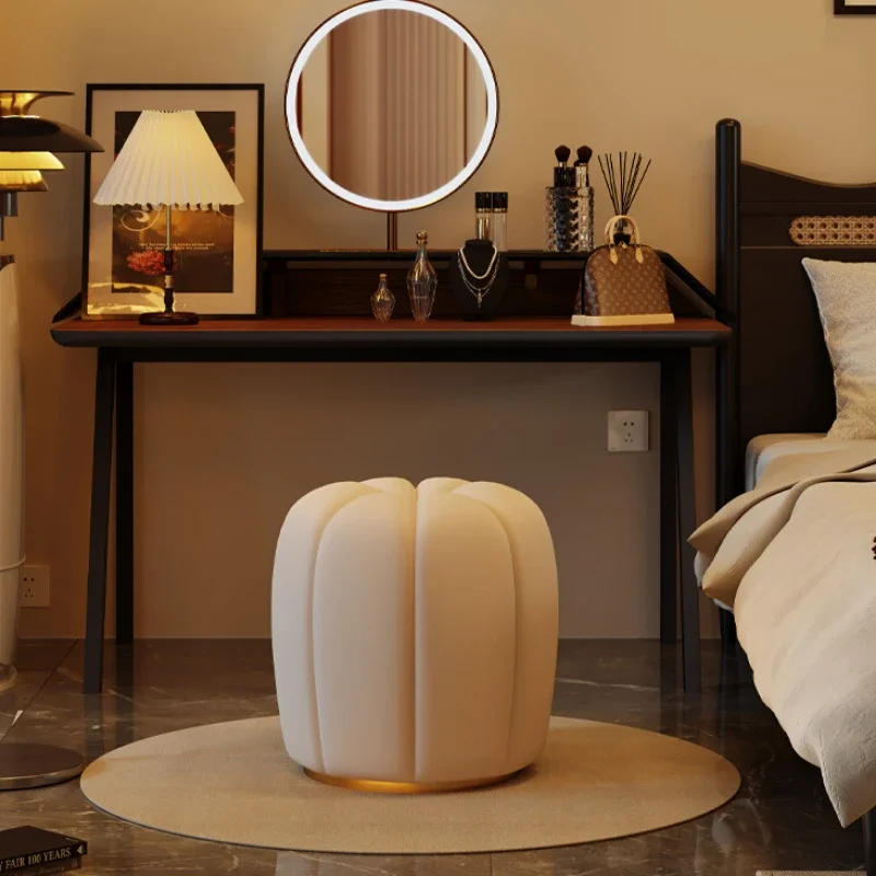 

Adorable Pumpkin Stool HighDensity Sponge Dressing Stool WearResistant Makeup Seat Porch Breathable Shoe Chair