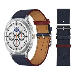Premium Leather Watch Band - Elegant Strap & Bracelet Accessory - Galaxy 9 8 44mm (Indigo)