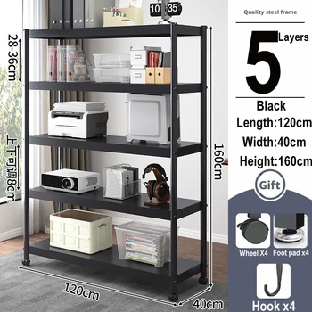 ขาตั้งเครื่องพิมพ์Rack Audio Video Mediaตู้แนวตั้งชั้นที่ถอดออกได้ชั้นวางเครื่องพิมพ์ห้องครัวเตาอบไมโครเวฟRackผู้ถือชั้นวาง 7