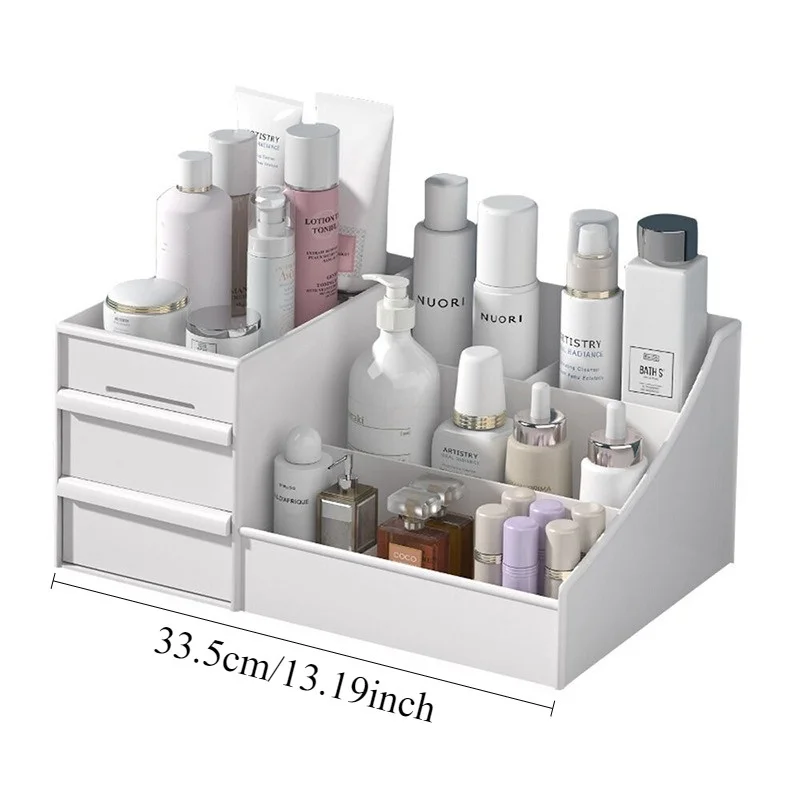 Ouxin drawer style makeup box, dormitory organizer, storage rack, skincare products, dressing table, desktop storage box 6