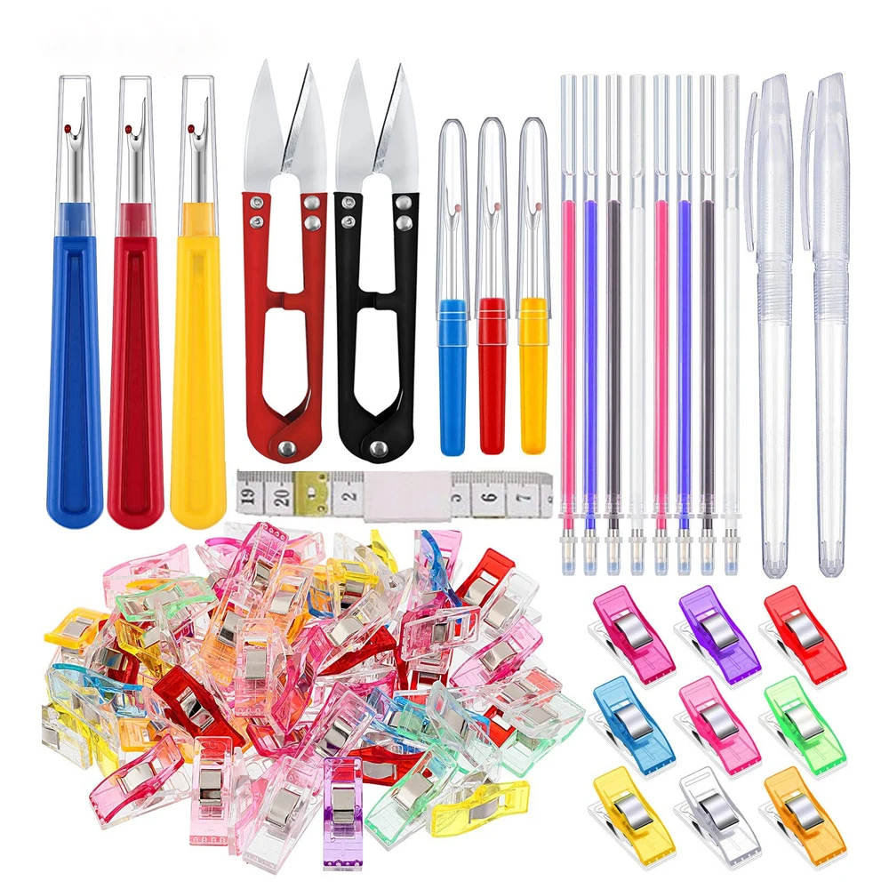 30pcsSewingAccessoriesSetQuiltingClipsSewingSeamRippersHeat