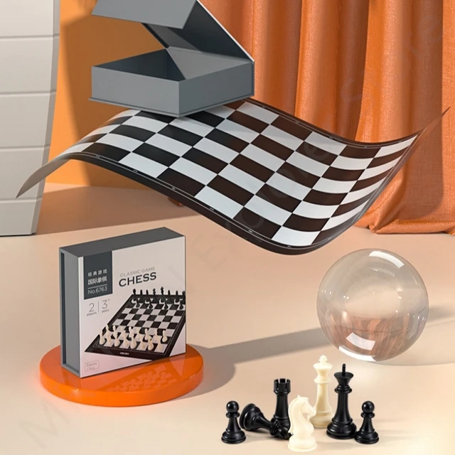 Puzzle de esferas Tabuleiro de xadrez de plástico Puzzle ecológico  Tabuleiro de xadrez divertido para exterior, interior, prevenção de danos a  partir dos 3 anos