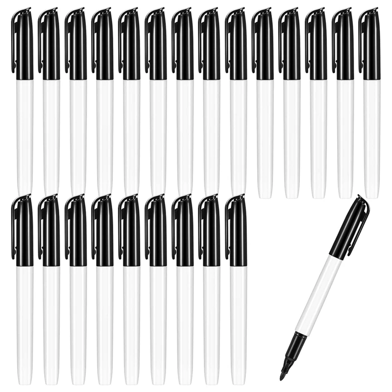 

24 Pcs Thick Tipped Low Vision Pen Black Ink Visual Pen Easy To See Bold Pens With Felt Tip Quality Low Vision Aids