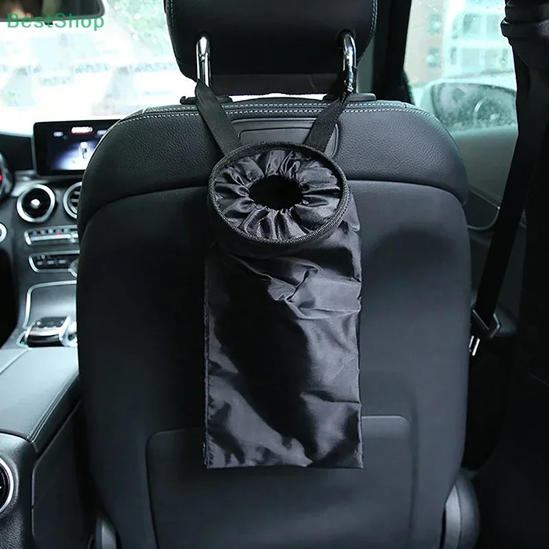 Car Hanging Garbage Bag - Eco-Friendly Storage Organizer, Seat Back Trash Bag for Car Use, Reusable & Foldable