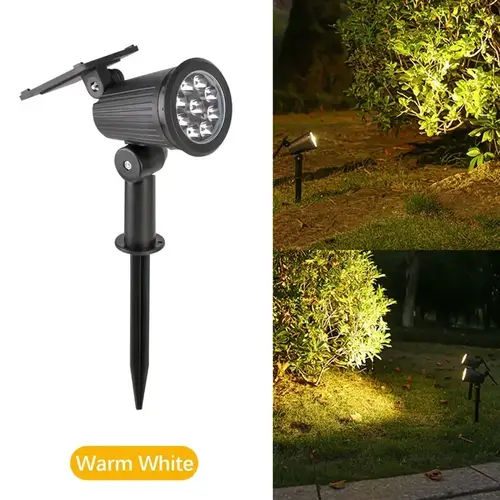 9 LEDs Solar Spotlights, Outdoor IP65 Waterproof, Spot Lights, Brightness Adjustable for Garden Backyard Driveway Patio Decor - Image 9