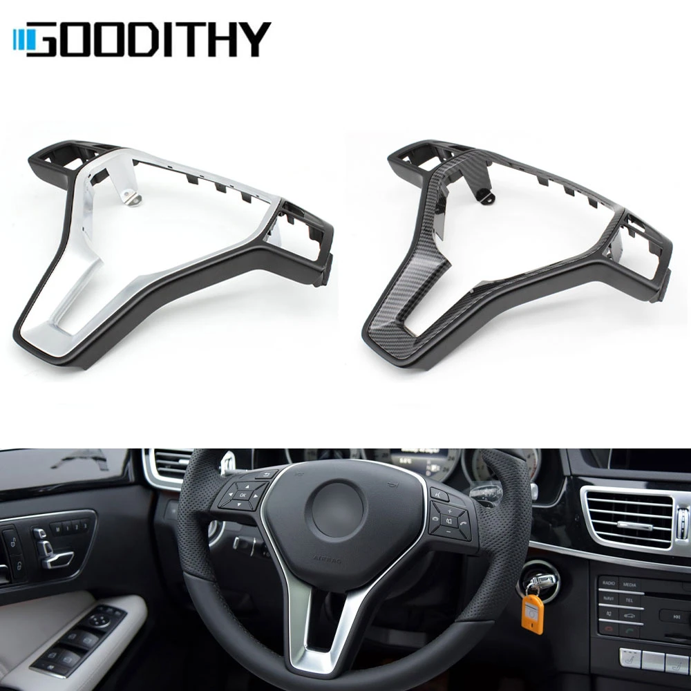 Car Chromed Steering Wheel Outer Frame Cover Trim For Mercedes BENZ C E