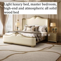 Lit double 180x200cm avec cadre et tête de lit, lit matrimonial de luxe, base Queen, mobilier de chambre moderne pour adultes, en liquidation 1
