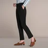 Men Casual Suit Pants Solid Color Large Size Mens Korean Style Fashion Straight Trousers All-match Ankle-length Loose A32 5